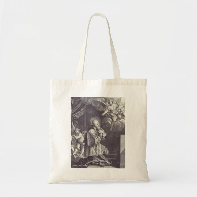 Bolsa Tote Santo Francis de Sales Doctor of the Church (Frente)