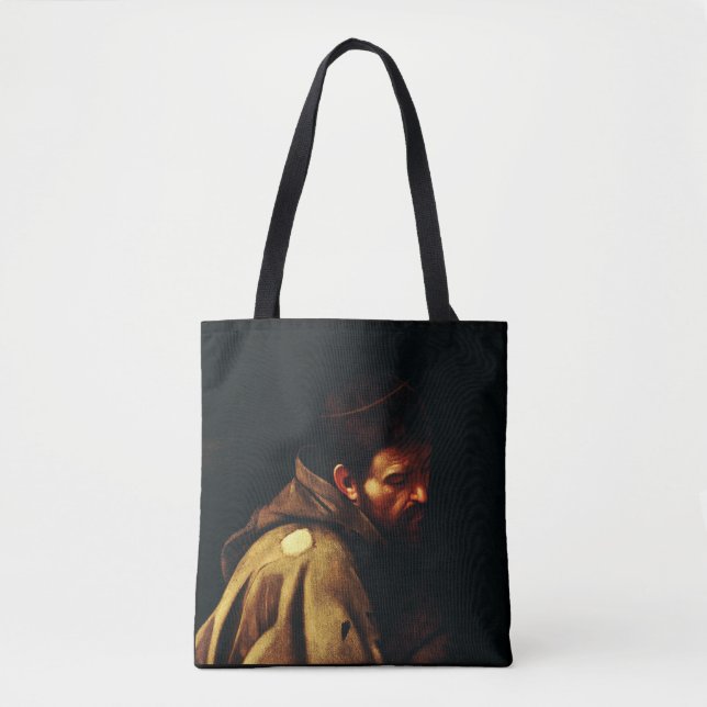 Bolsa Tote Santo Francisco de Assisi por Caravaggio (Frente)