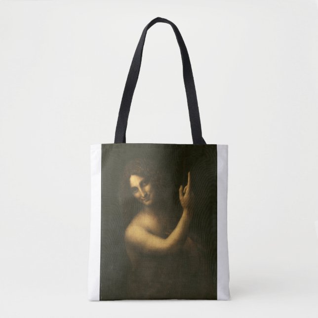 Bolsa Tote Santo João Batista por Leonardo da Vinci (Frente)