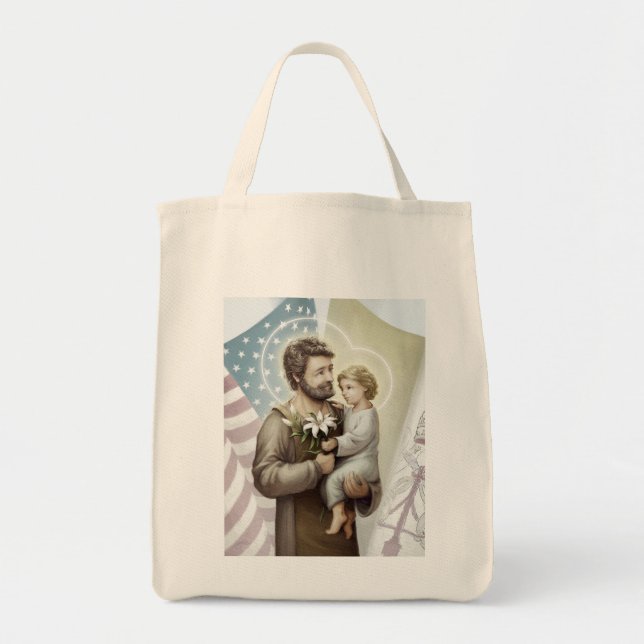 Bolsa Tote Santo Joseph, o Protetor (Frente)