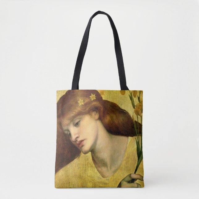 Bolsa Tote Santo Lily [Sancta Lilias] (por Gabriel Rossetti) (Frente)