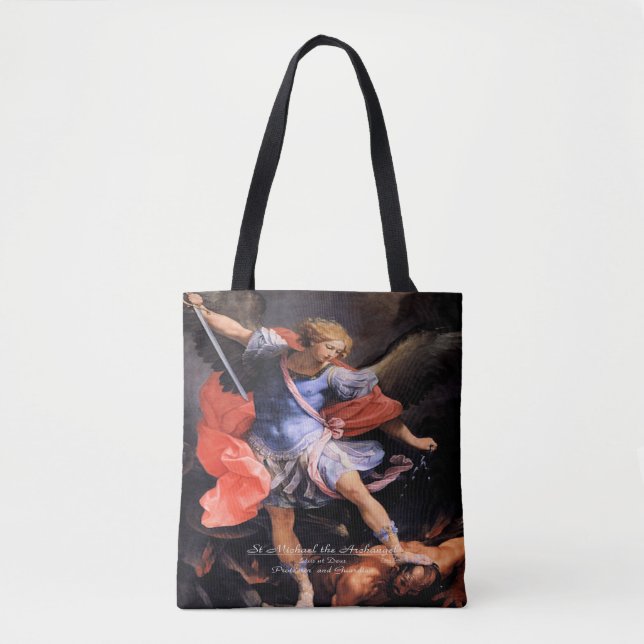 Bolsa Tote Santo Michael, o Arcanjo (Frente)