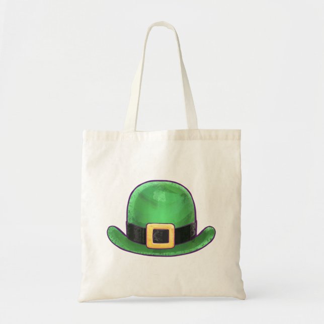 Bolsa Tote Santo Paddys Day Green Derby Hat (Frente)