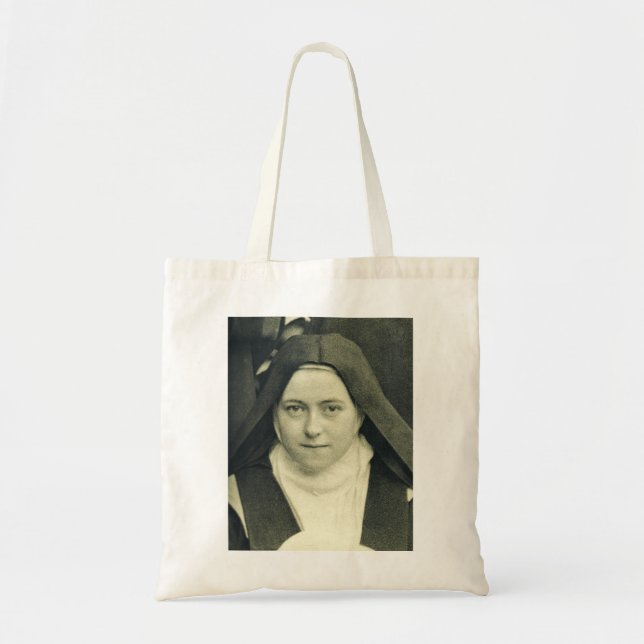 Bolsa Tote Santo Terês da Criança Jesus e o Rosto Sagrado (Frente)