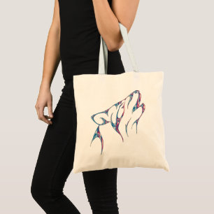 Bolsa Tote Santuário Iridescente Do Lobo-Espírito