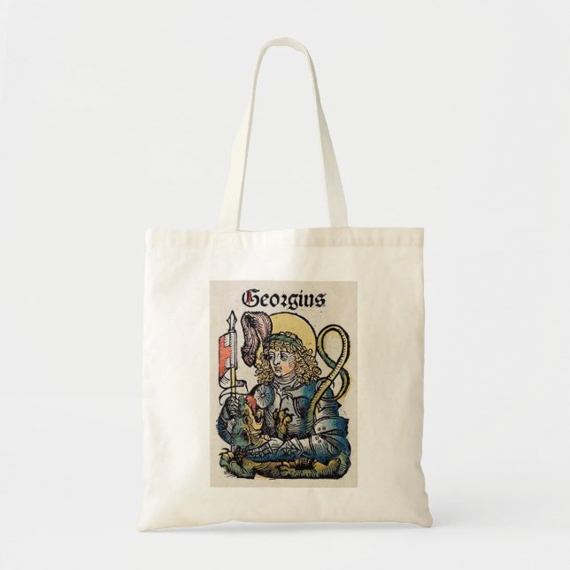 Bolsa Tote São Jorge da Crônica de Nuremberg (Frente)