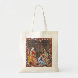 Bolsa Tote São Luís IX da França Patrono dos Reis Arte