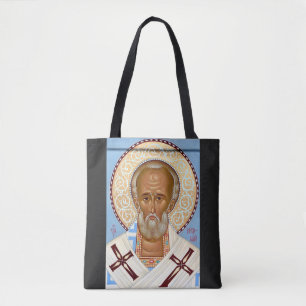 Bolsa Tote São Nicolau de Mira Arte Ortodoxa Premium