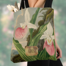 Sapatinho Rosa Floral Vintage Orquídea Monograma