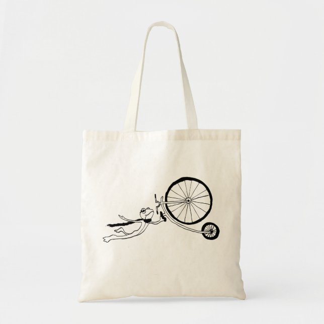 Bolsa Tote Sapo Ciclista (Frente)