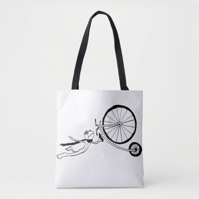 Bolsa Tote Sapo Ciclista (Frente)
