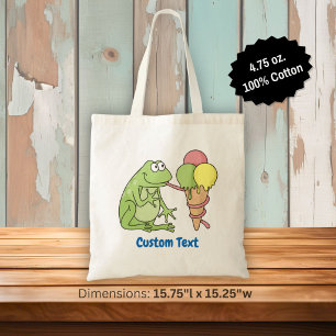 Bolsa Tote Sapo com a barra de ferramentas do Icecream