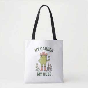 Bolsa Tote Sapo Cowboy Jardineiro Meu Jardim Minha Regra