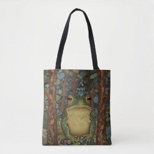 Bolsa Tote Sapo da floresta Vintage boho