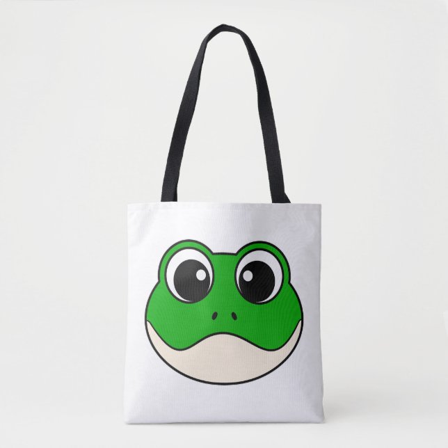 Bolsa Tote Sapo de sorriso bonito (Frente)