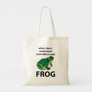 Bolsa Tote Sapo  Eu Só Dou Um Salto de Rã