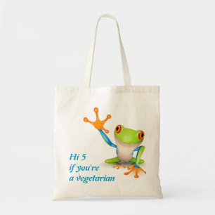 Bolsa Tote Sapo Hi5 para o saco do vegetariano
