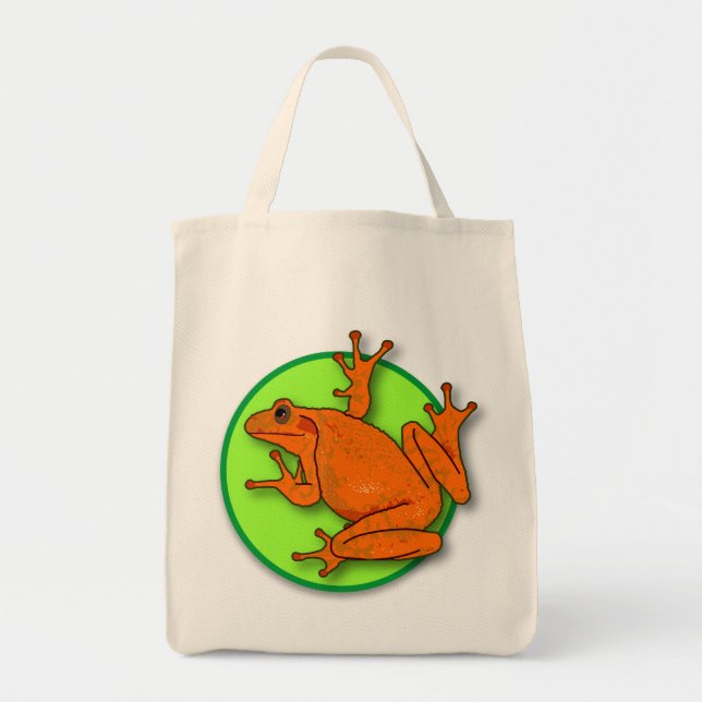 Bolsa Tote Sapo Laranja (Frente)