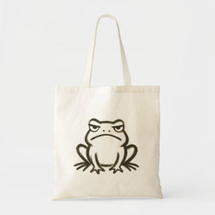 Bolsa Tote Sapo rabugento - Humor Mínimo de Traço