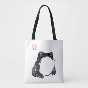 Bolsa Tote Sapo Ranzinza Japonês Sapo Animal Sem Impressão En