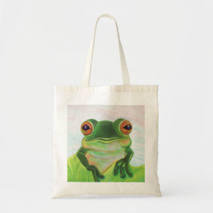 Bolsa Tote Sapo Verde Relaxando na lagoa