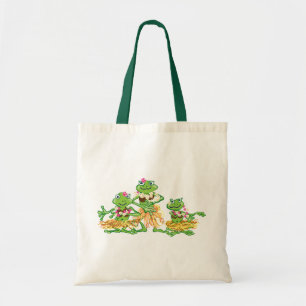 Bolsa Tote sapos da menina de hula