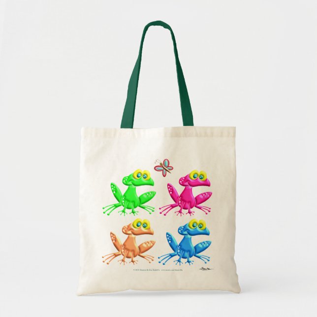 Bolsa Tote Sapos do divertimento (Frente)