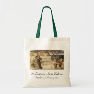 Bolsa Tote Sappho e Alcaeus por Sir Lawrence Alma Tadema