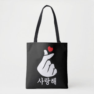 Bolsa Tote Saranghae Love KPop Coreano