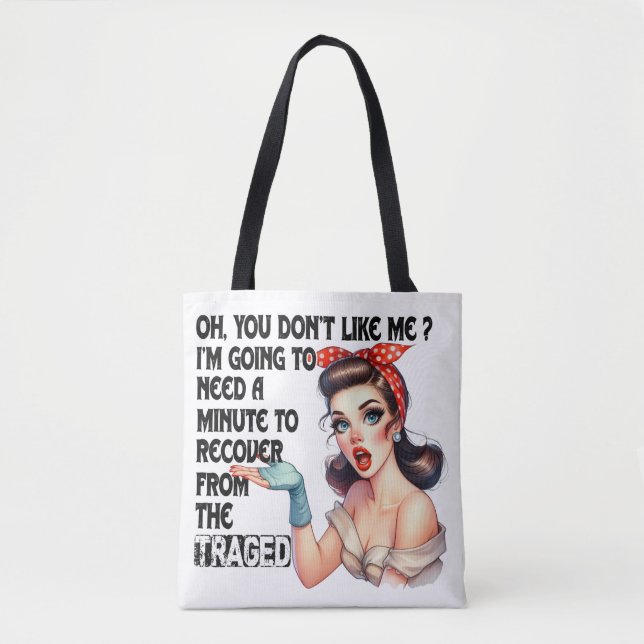 Bolsa Tote Sarcastic Funny cita Presente Para Sua Design (Frente)