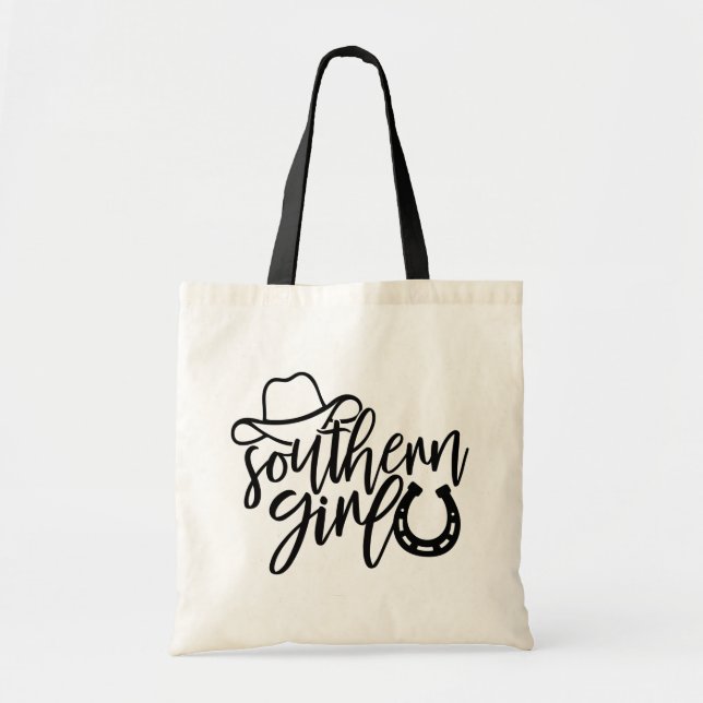 Bolsa Tote Sassous Southern Girl Western Horse Line Dancing (Frente)