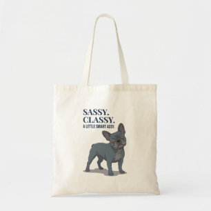 Bolsa Tote Sassy Chique Inteligente Mãe de Cachorro Bulldog F