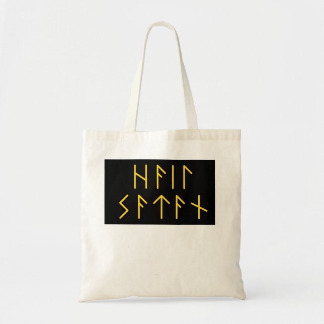 Bolsa Tote Satã Elder Futhark (Frente)