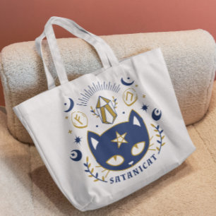 Bolsa Tote Satanic Cat Witchy