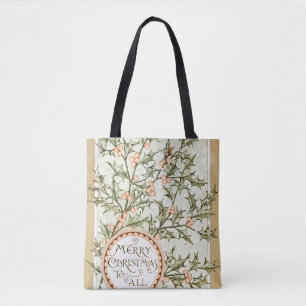 Bolsa Tote Saudação Antiquada Bonito de Natal