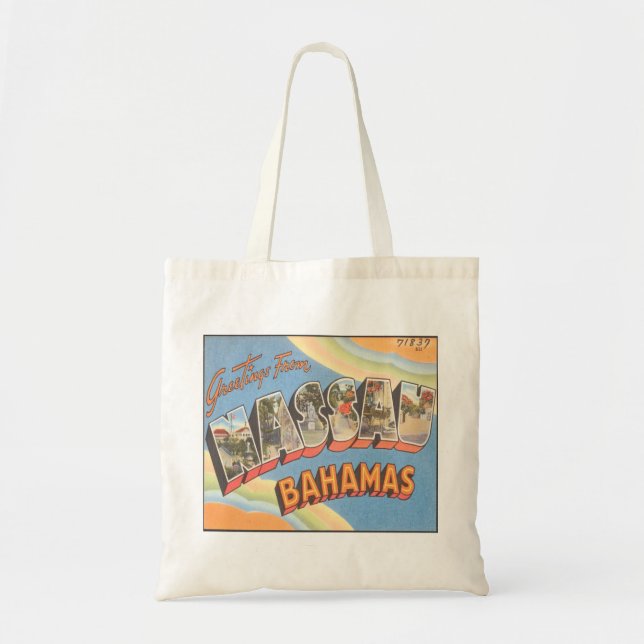 Bolsa Tote Saudações De Nassau Bahamas (Frente)