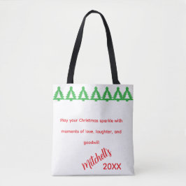Bolsa Tote Saudações de Natal