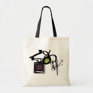 Bolsa Tote Saudações de Philydion: Abstrato Black & White