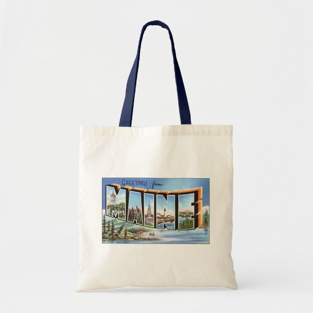 Bolsa Tote Saudações Do Maine (Frente)