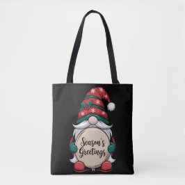 Bolsa Tote Saudações do Natal Gnomo Season