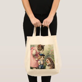 Bolsa Tote Saudações do Primeiro Dia – Gatinhos &ouriços