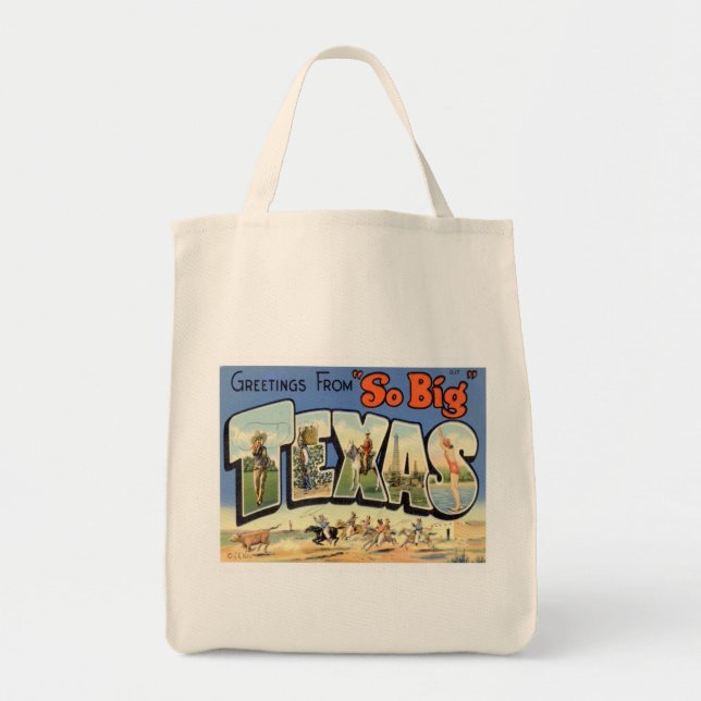 Bolsa Tote Saudações Do Texas (Frente)