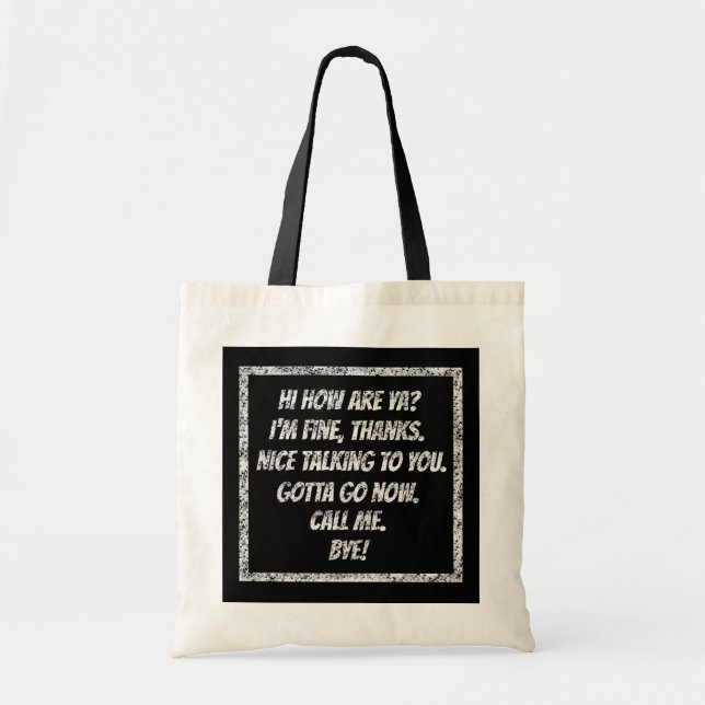 Bolsa Tote Saudações Rápidas (Frente)