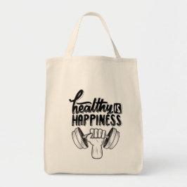 Bolsa Tote Saudável é motivação de ginásio de felicidade desi