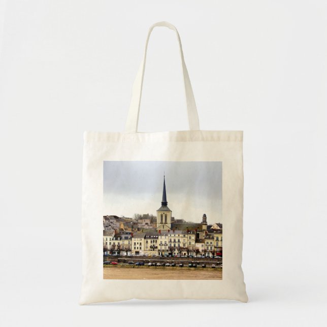 Bolsa Tote Saumur River Bank Scene Tote Bag (Frente)