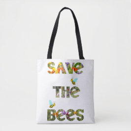 Bolsa Tote Sauvez les abeilles (anglais)