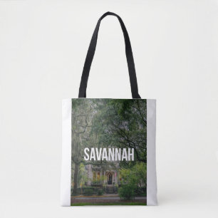Bolsa Tote Savannah Geórgia Casa Histórica e Carvalhos Vivent