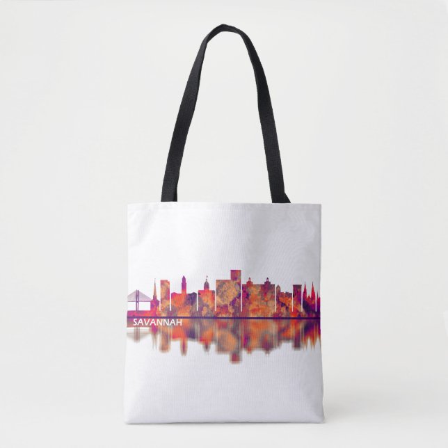 Bolsa Tote Savannah USA Skyline (Frente)