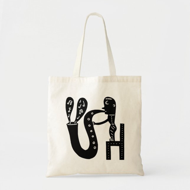 Bolsa Tote Saxofone grande (Frente)