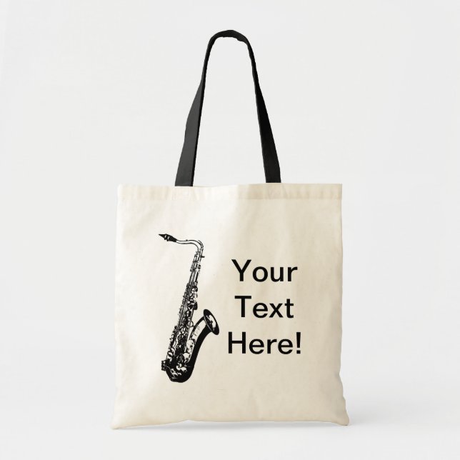 Bolsa Tote Saxofone personalizado (Frente)
